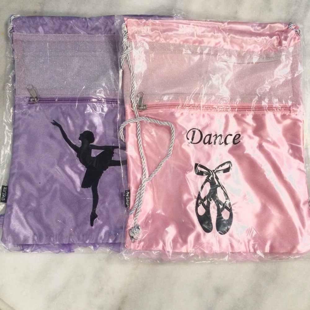 Bundle of two Girls Dance Bags NWT Pink & Purple